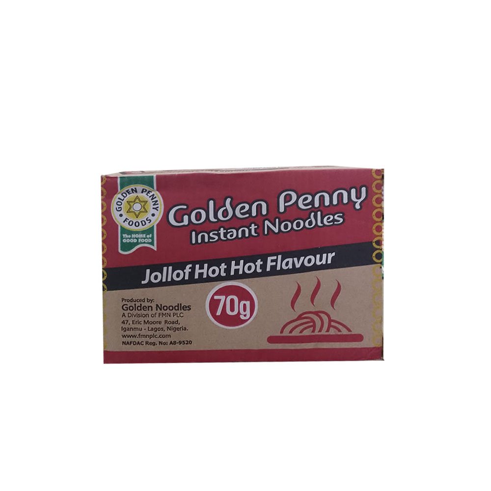 Golden Penny Jollof Hot Hot Noodles 70gx40