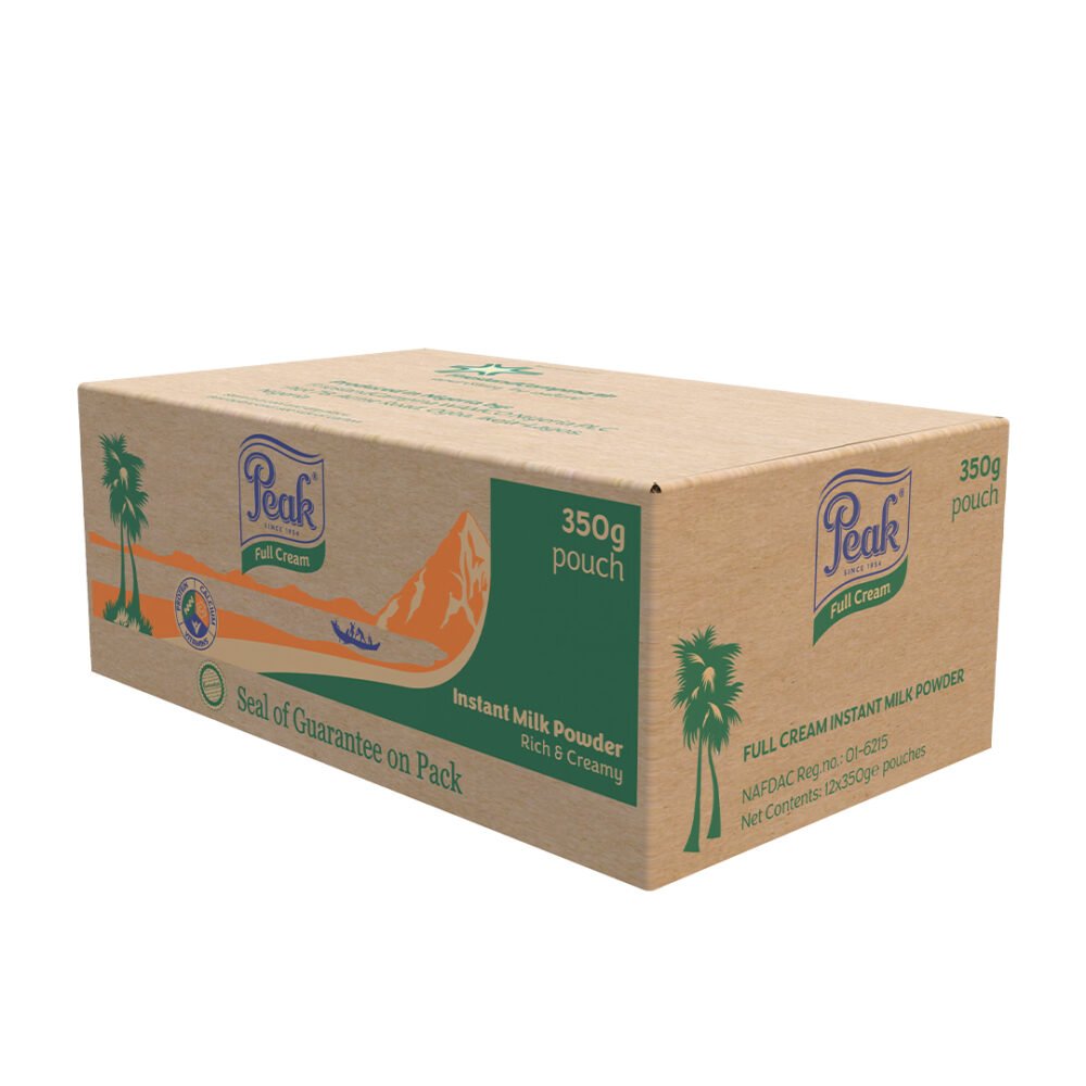 Peak Full Cream Milk Powder Pouch 350gx12