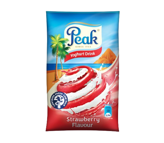 PEAK DRINKING YOGHURT STRAWBERRY 90ML(CARTON)