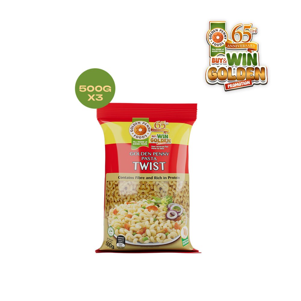 Golden Penny pasta Twist 500g (x3) – 65th Anniversary Combo Pack