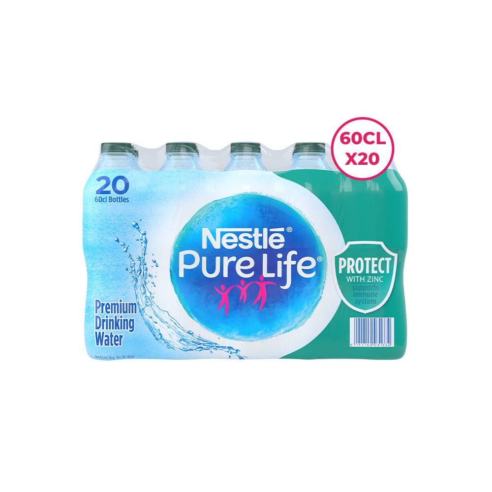Nestlé Zinc Protect Pure Life Water 60cl x 20