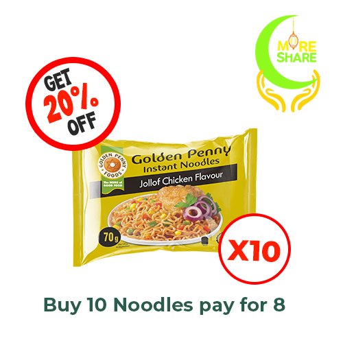 GP Jollof Chicken Noodles 10x70g Ramadan Offer