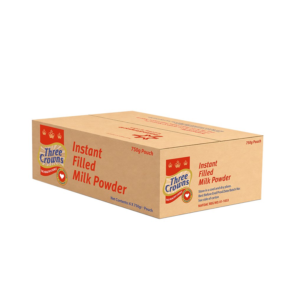 Three Crowns Milk Powder 6x750g Pouch