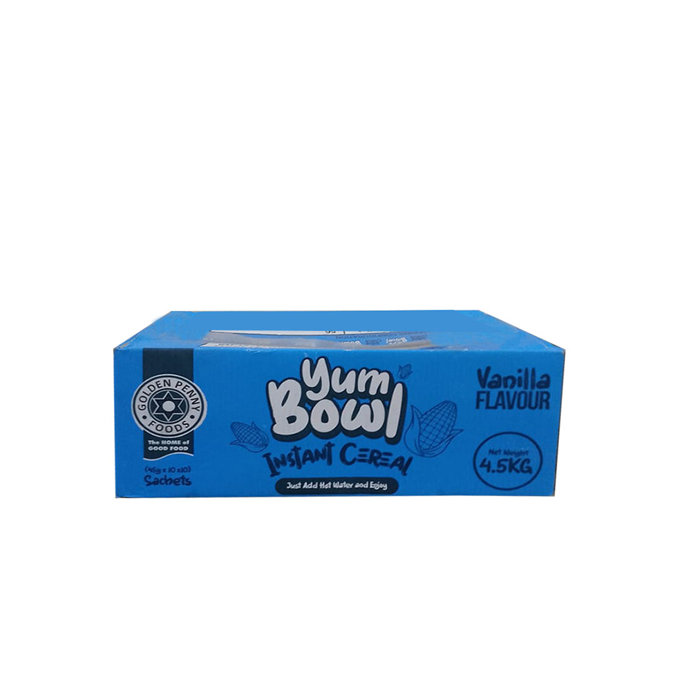 GP Yumbowl Instant Cereal Vanilla Flavour 10x10x45g